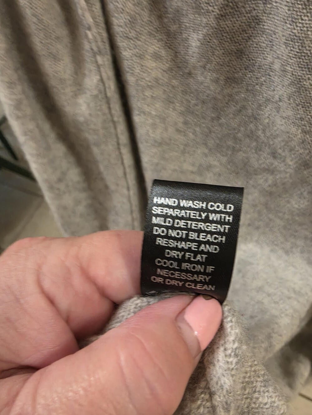 Lusso Women's Gray 100% Cashmere Open Front Duster Cardigan Large - Picture 6 of 6